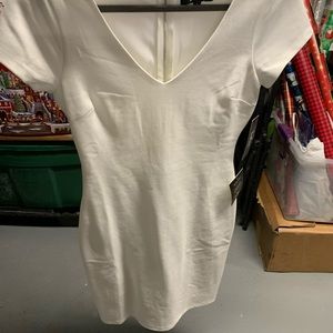 Lulus white dress with back zipper